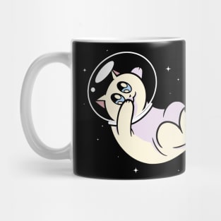 Cat Floating in Space Mug